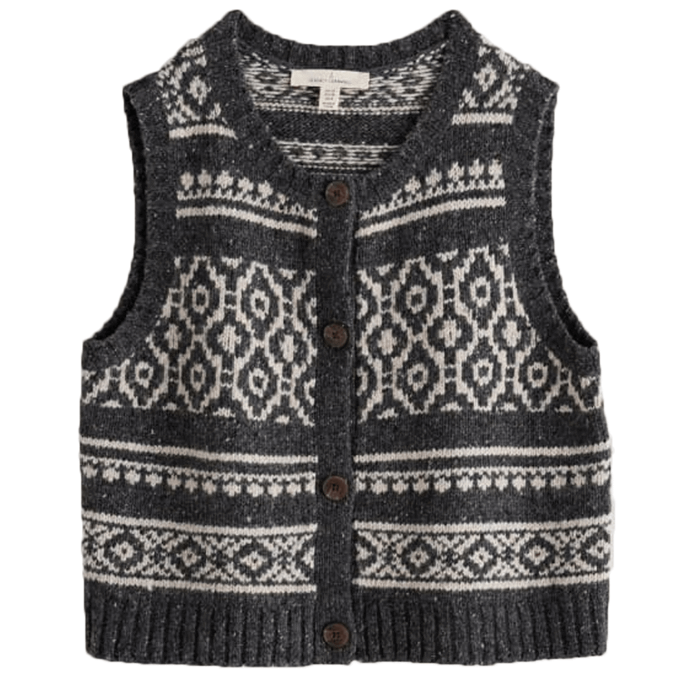 Seasalt Castwork Fair Isle Merino-Blend Vest